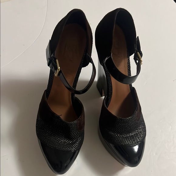 NWOT MRKT MARKET WEDGE ELEGANT MARYJANE BUCKLE‎ SHOES SIZE 8.5 - Picture 1 of 9